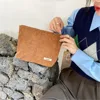 Corduroy Cosmetic Bag Large Capacity Women's Zipper Cosmetic Bag Hand Bag Wallet Travel Girl Cosmetic Storage Bag 6
