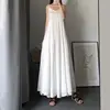 ZZ142 2024 Women's Summer Suspender Skirt Long Temperament High-end A-shaped Pendulum Skirt Bottom Slim Dress Inside 4