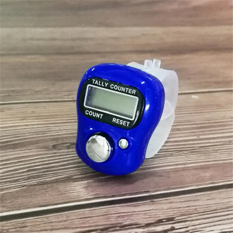 Electronic Digital Finger Ring Tally Counter Hand Held Knitting Weave Counter Mini Point Marker Counter LCD Screen Count Tools