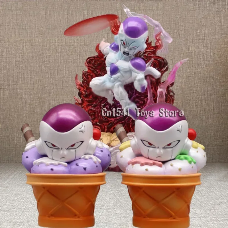 10Cm Dragon Ball Frieza Figure Ice Cream Doll Freezer Action Figure Full Power Statue Gk Anime Pvc Giocattoli Da Collezione Per Auto