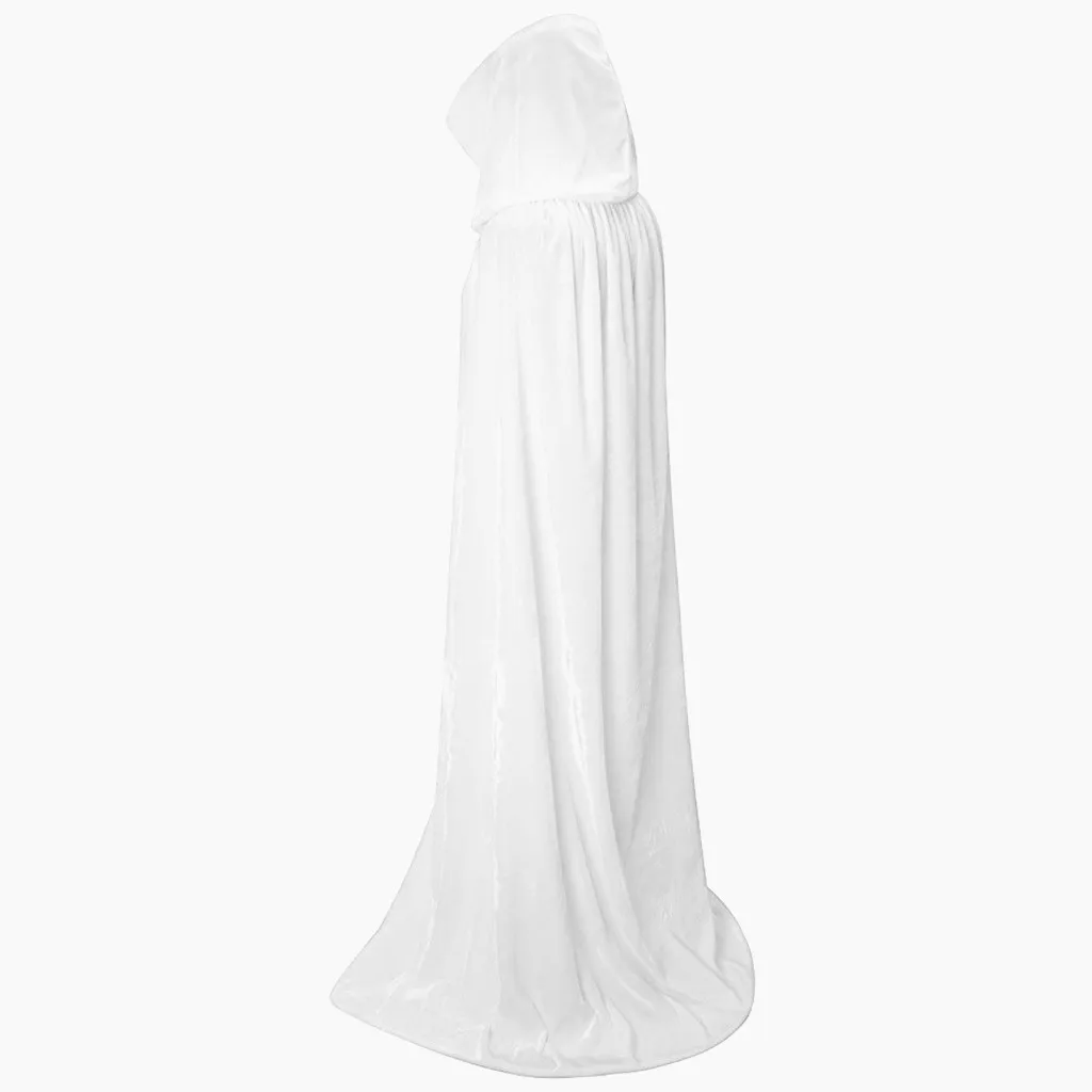 Halloween Cloaks Gothic Hooded Cloak Adult Elf Witch Long Purim Carnival Capes Robe Larp Women Men Vampires Grim Reaper Party — detail image 11