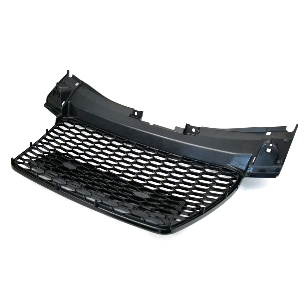 아우디 TT TTS MK2 2007-2014 8J0853651L용 ABS 자동차 전면 범퍼 그릴 커버 광택 블랙 허니콤 메쉬 센터 그릴