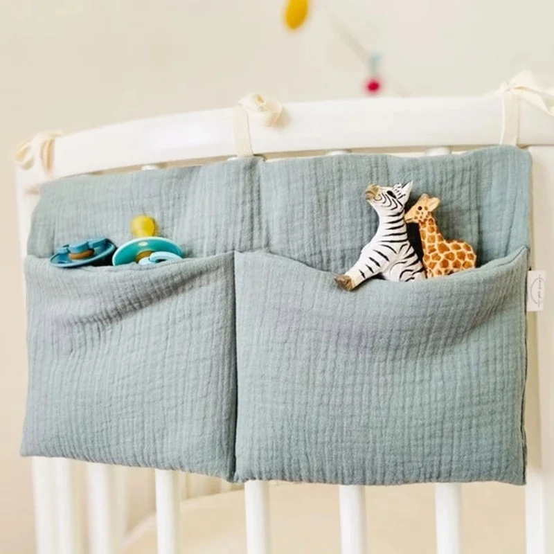 Baby Bedside Storage Bag Baby Crib Organizer Hanging Bag for Baby