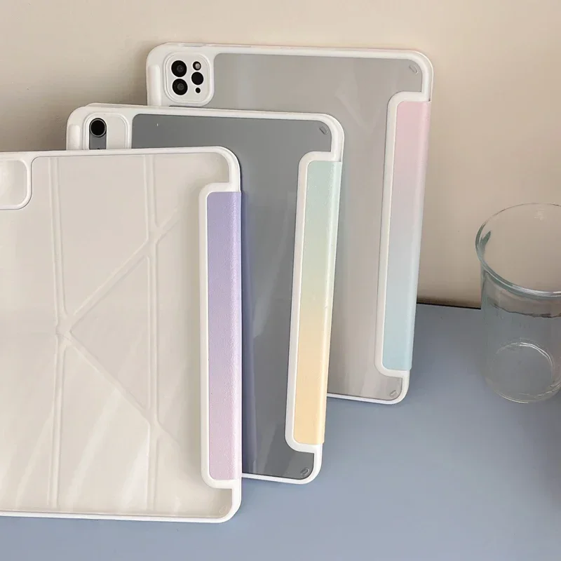 Gradient Y-Fold Tablet Case - Stylish Protective Cover