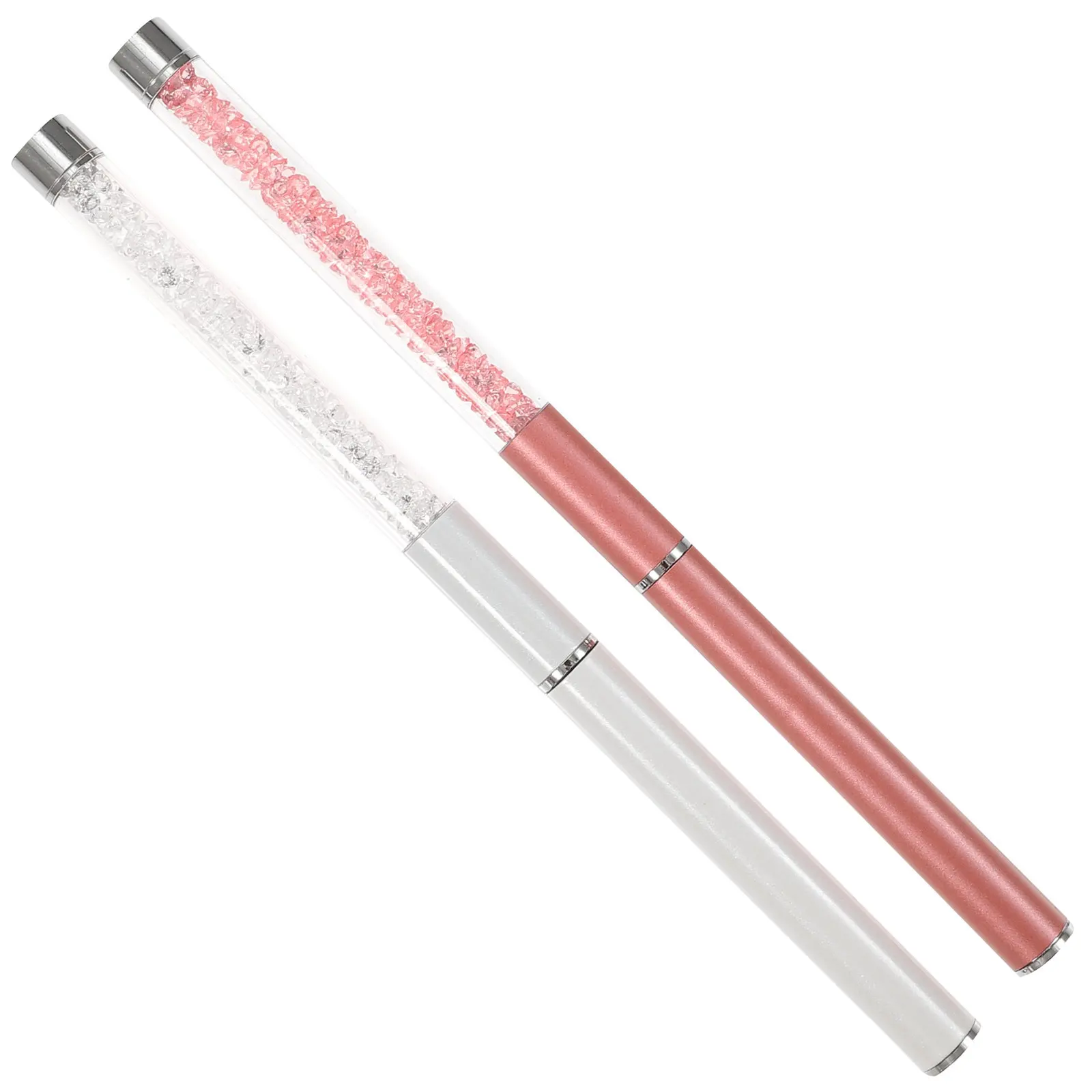 2Pcs 속눈썹 브러쉬 마스카라 적용을 위한 눈썹 스풀리 브러쉬 속눈썹 빗질 눈썹 쉐이핑 자연스러운 룩 메이크업 용품