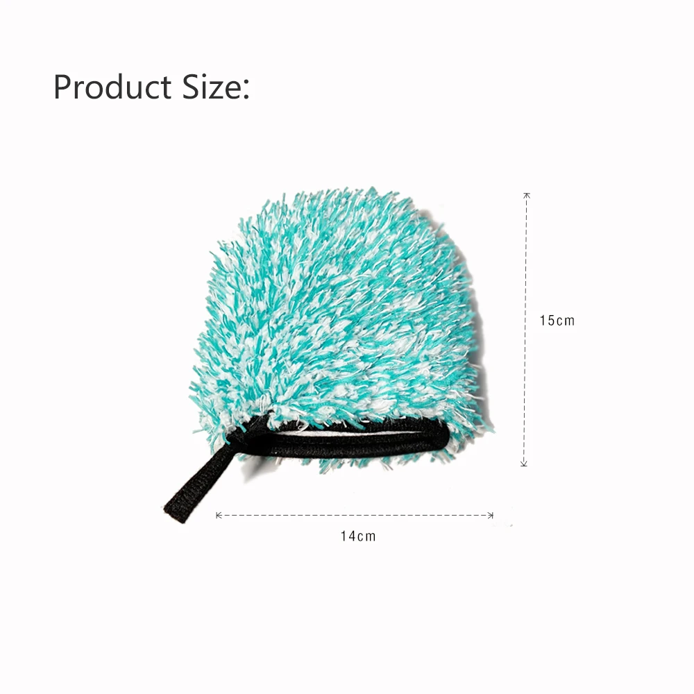 DetailingKing Shag-pile Microfiber Car Wash Glove Double-Side Finger Pocket Car Wheel Wash Mitt for Cleaning Auto Detailing car cleaning gloves,microfiber car mitt,microfiber cleaning gloves,microfiber washing gloves,microfiber gloves