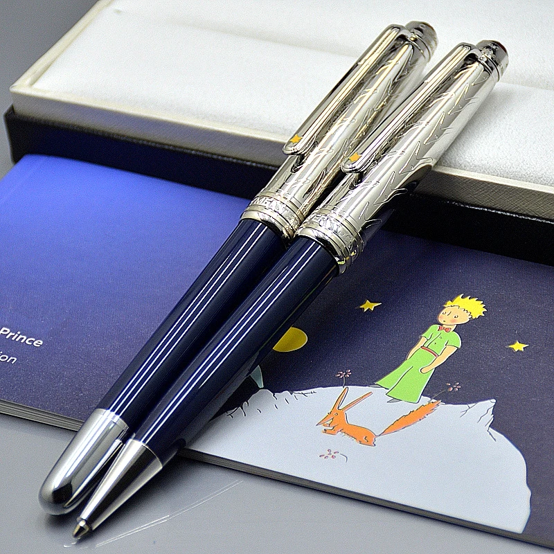 

Special Edition MB Petit Prince 163 Dark Blue Rollerball Pen Ballpoint Pen Best Office Writing Fountain Pens With Serial Number