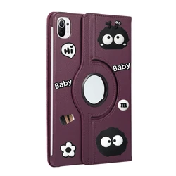 360° Rotating PU Leather Stand Tablet Cover - DIY Design for HonorPad X8a 11 inch (Purple)