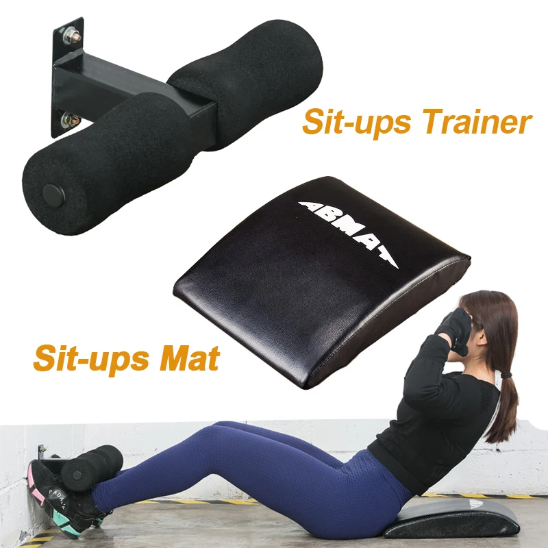 Wall-mounted Sit Up Trainer With Mat For Home Gym Fitness Waist Back Training Abdomen Muscle Workout Equipments Sit-Up Board