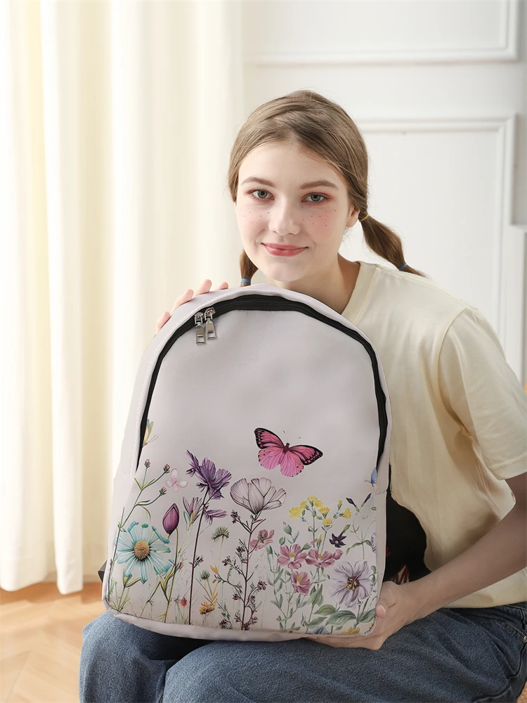 New Women's and Men's High Capacity College Backpack Trend Women's Laptop School Bag Cute Girl Travel Bag Cool