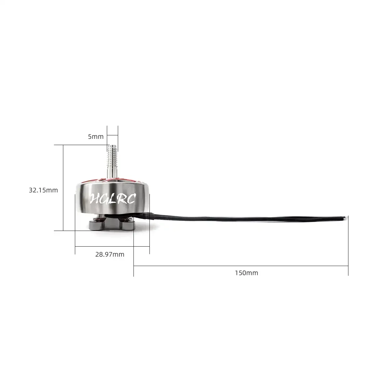 4PCS HGLRC SPECTER 2306.5 1900KV 6S Brushless Motor thumbnail 4