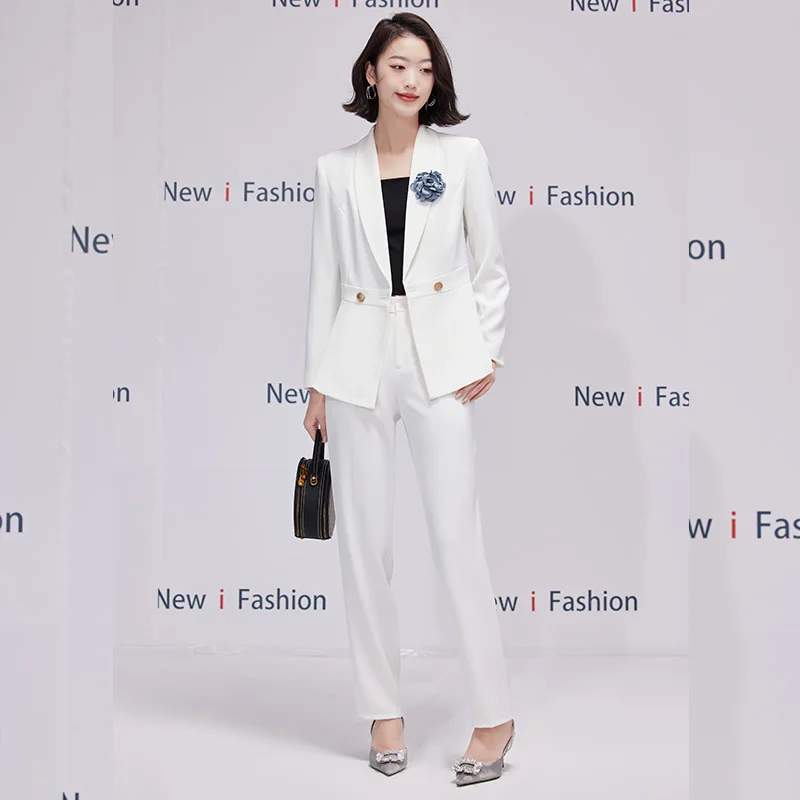 

Твидовый женский костюм с брюками, деловой офисный пиджак и брюки, женский роскошный твидовый костюм из блейзера и брюк, костюмы для женщин