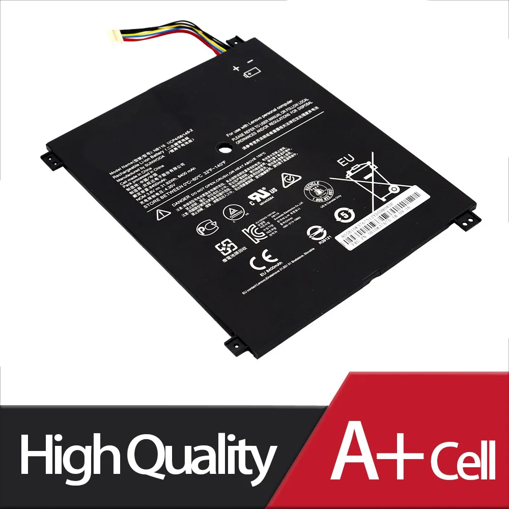 Nova Bateria do Portátil Nb116 para Lenovo Ideapad 100s Série 100s11iby 100s80r2 5b10k37675 0813001 3.8v 31.92wh 8400mah - Imagem 3