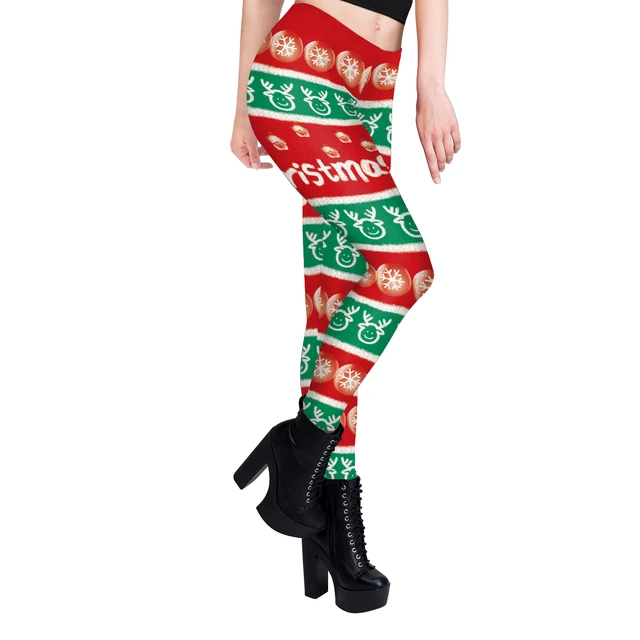 Time Tru Christmas Leggings  Womens 2018 Christmas Leggings