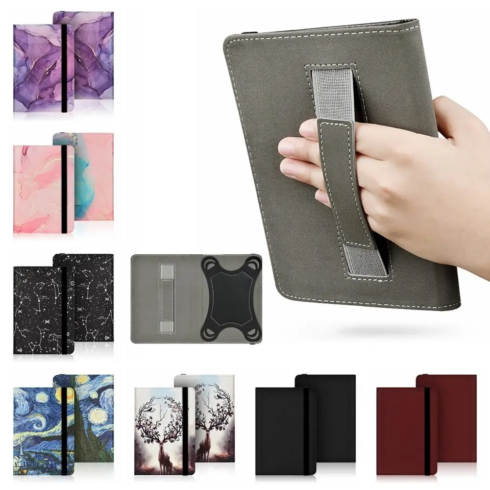 Universal 6-Inch E-Book Reader Protective Case with Hand Strap and Full Coverage Protection