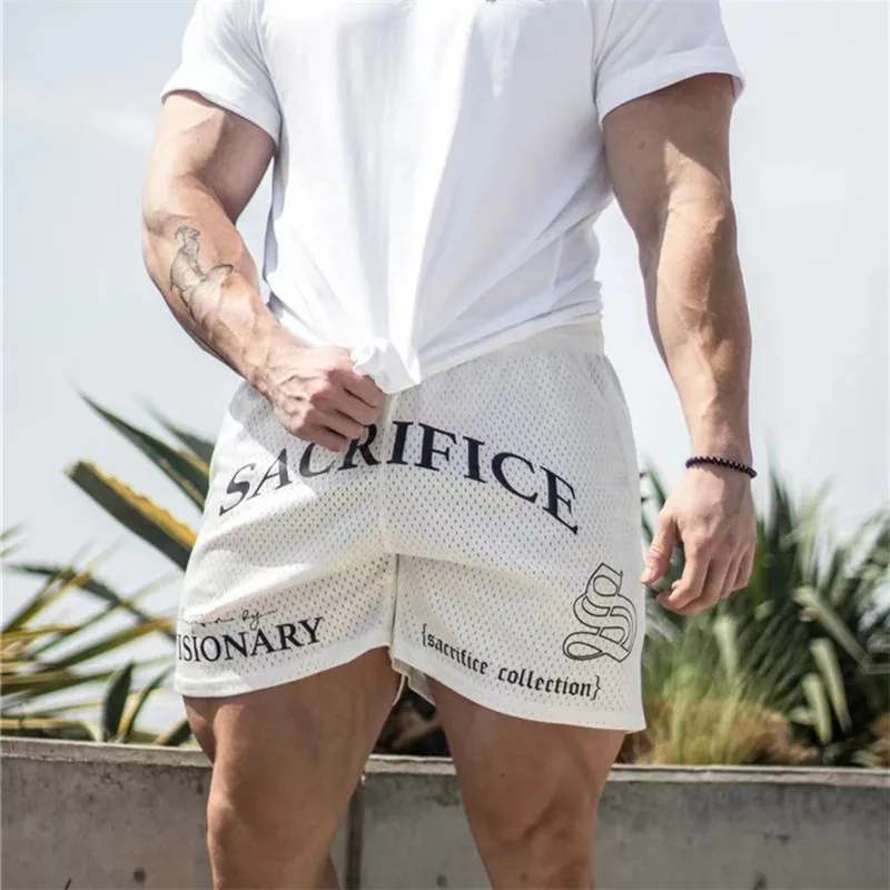 2024 Summer Men Short New Men 2 IN 1 Sport Running Short Casual Shorts Hip Hop Fitness Fast Dry Breathable Double-deck Shorts 5