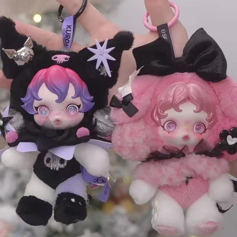 POPMART New SKULLPANDA × My Melody Plush Figure Vinyl Face