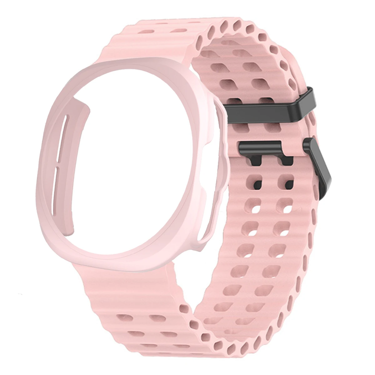 Sport Silicone Band with Protective PC Case for Smartwatch - Ultra 47mm