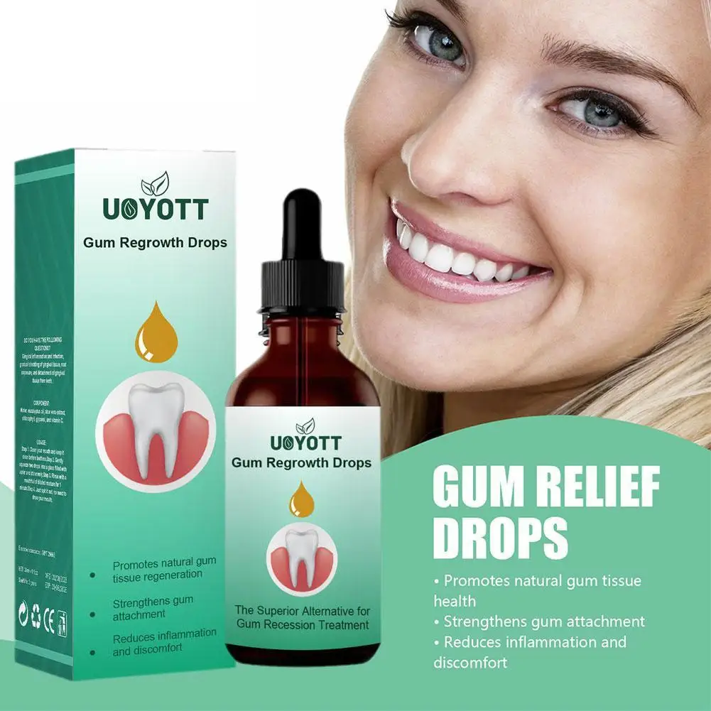 

Gum Repair Drops Clean Teeth Whitening Remove Teeth Macular Soothe Gum Health Care Drops 30ml Oral Care