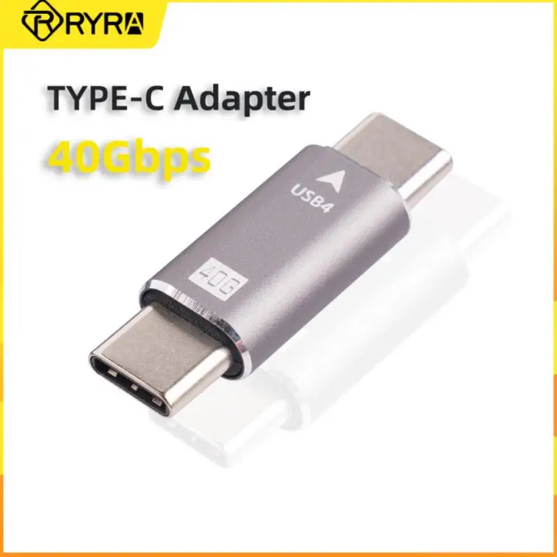 

RYRA Type-C Dual Male Adapter 40Gbps Data Transmission 100W Fast Charging for Samsung Notebook support video/audio transmission