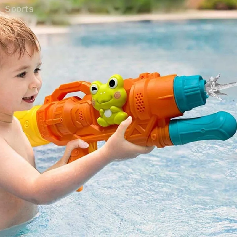 1 PC Beach Outdoor Water Rifle Fight Adult Toys Kids Duck Dinosaur Frog Portable Summer Cartoon Revolver Water Spray Toy