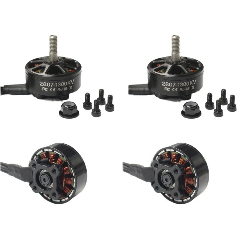 FPV 프리스타일 장거리 LR7 드론용 브러시리스 모터, DIY 부품, X2807 2807 모터, 1700KV, 4S, 1500KV, 1300KV, 6S, 7 인치, 4 개, 8 개