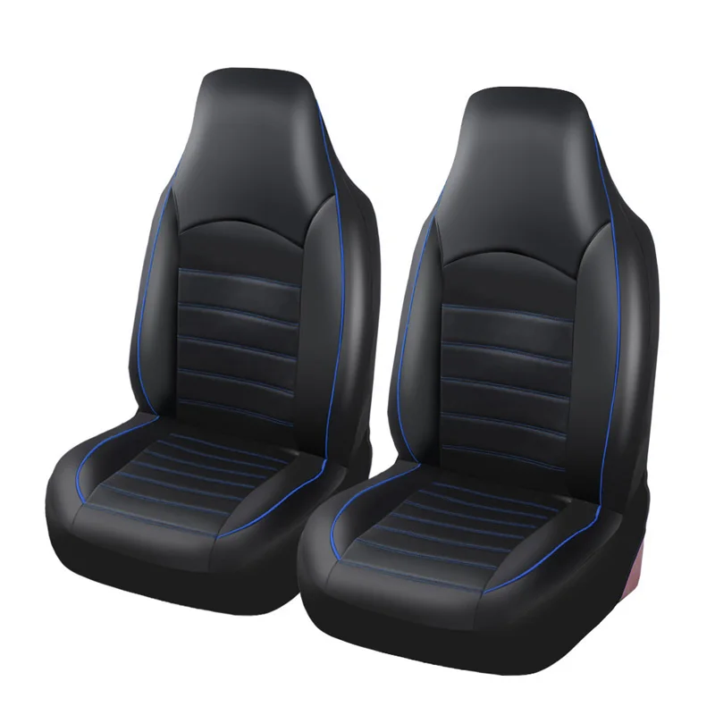 AUTOYOUTH PU Leder Vordere Auto Sitzbezüge Hohe Eimer Auto Sitz Abdeckung Blau Auto Innen Für 308CC Für FOCUS III Für GOLF VII