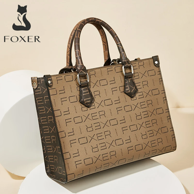 FOXER-Women-PVC-Top-Quality-Handbags-Fashion-Workplace-Large-Capacity ...
