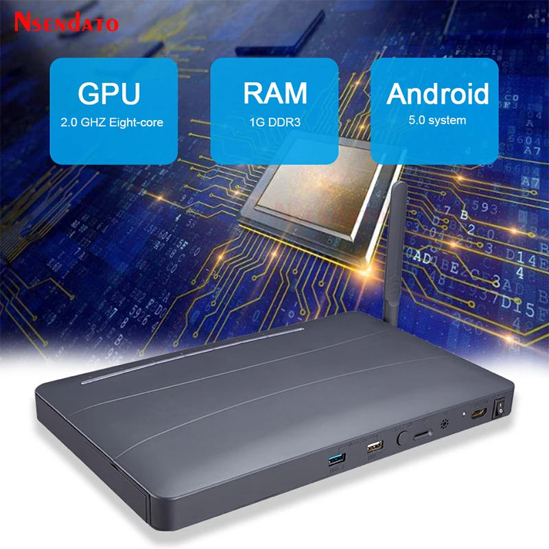 4K HDMI Multi Media Video Player 8 way HDMI TV Multimedia Hard Drive Player Android 4.4 MultiMedia TV Box for TV Projector