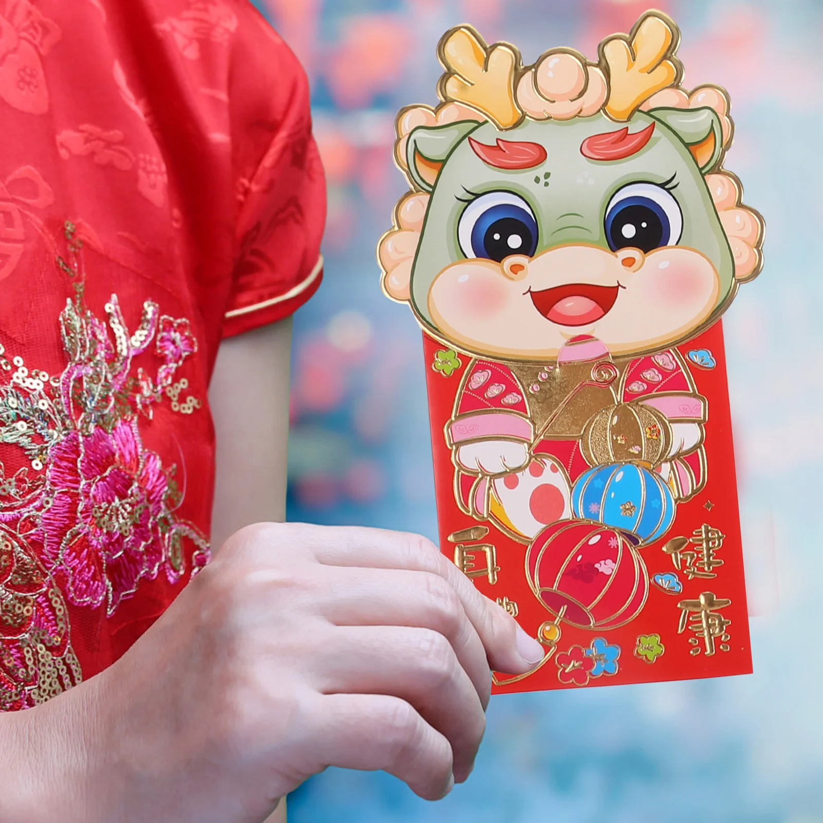 Zodiac Year Of Dragon Envelopes Red Packets Delicate Year Money Pouches Red Envelope Spring Festival New Year Wallet