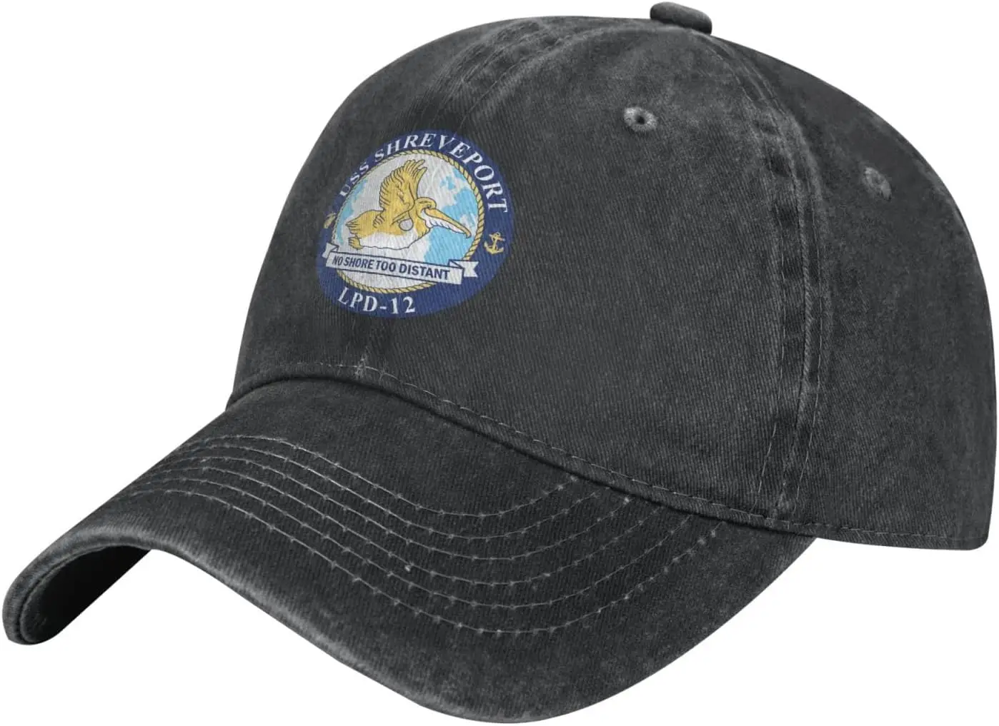 

Navy LHA LHD LPD US Navy USS Shreveport LPD-12 Amphibious Transport Dock Trucker Hat-Baseball Cap Washed Cotton Dad Hats