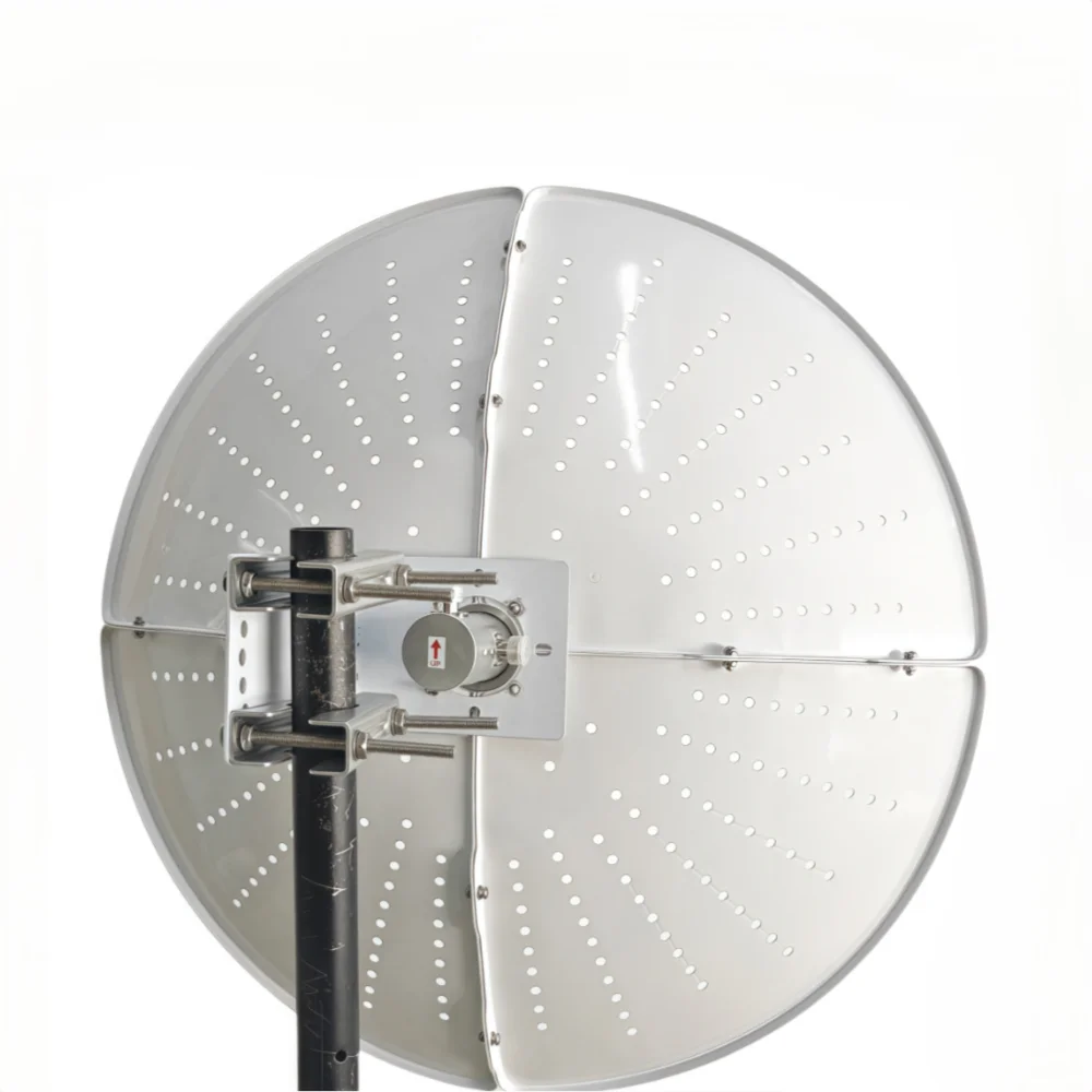 고이득 22dBi 1710-4200MHz 분할형 알루미늄 합금 파라볼릭 안테나, 5G 4G CPE MIMO 라우터의 네트워크 속도 향상