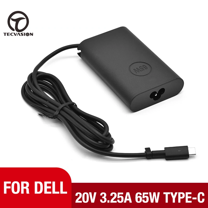 

Type-C 65W 20V 3.25A USB-C AC Power Adapter Laptop Battery Charger For DELL XPS12 XPS13 9350 9250 9360 7370 HA65NM170 LA65NM170