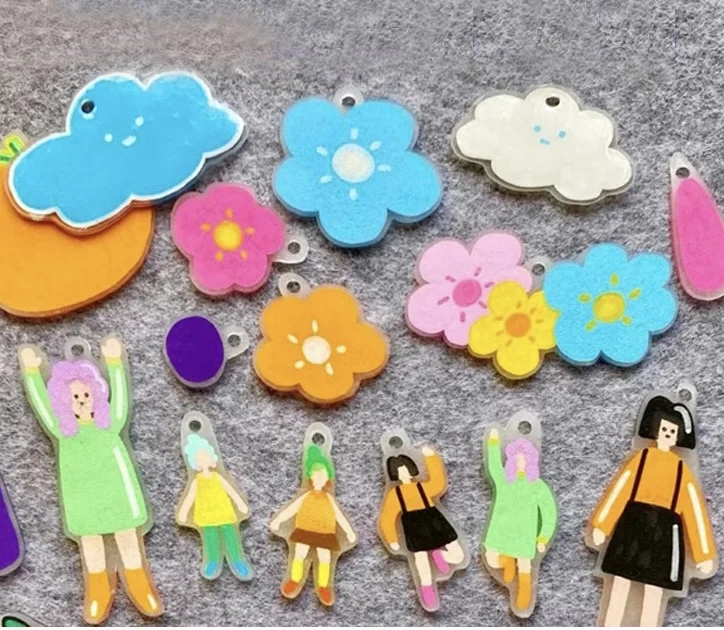 Shrink Film for Handwork Key Chain, Jewelry, Embellishment, Ornament, Gift Tag and more
