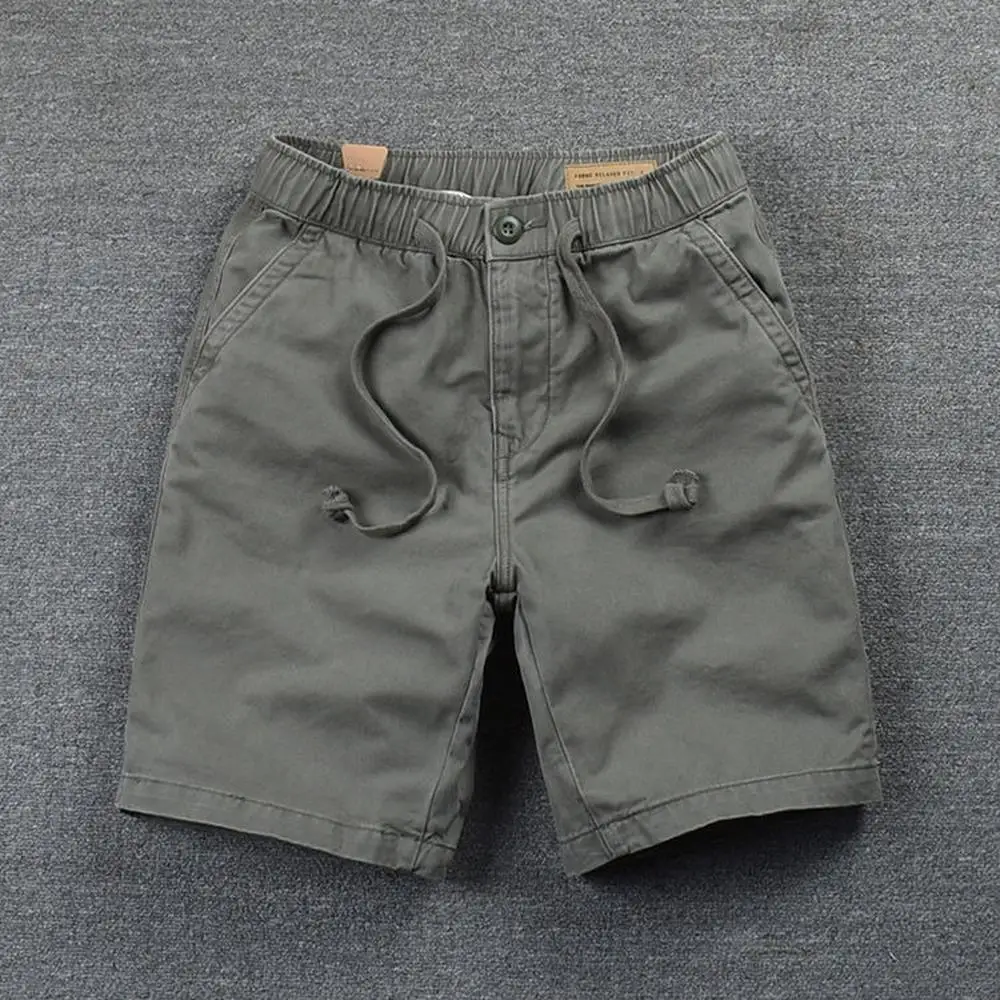 

Military Shorts Men's Shorts Casual Clothes for Men 2023 Summer Bottoms Retro Style Solid Color Bermudas Male Lightweight Breath