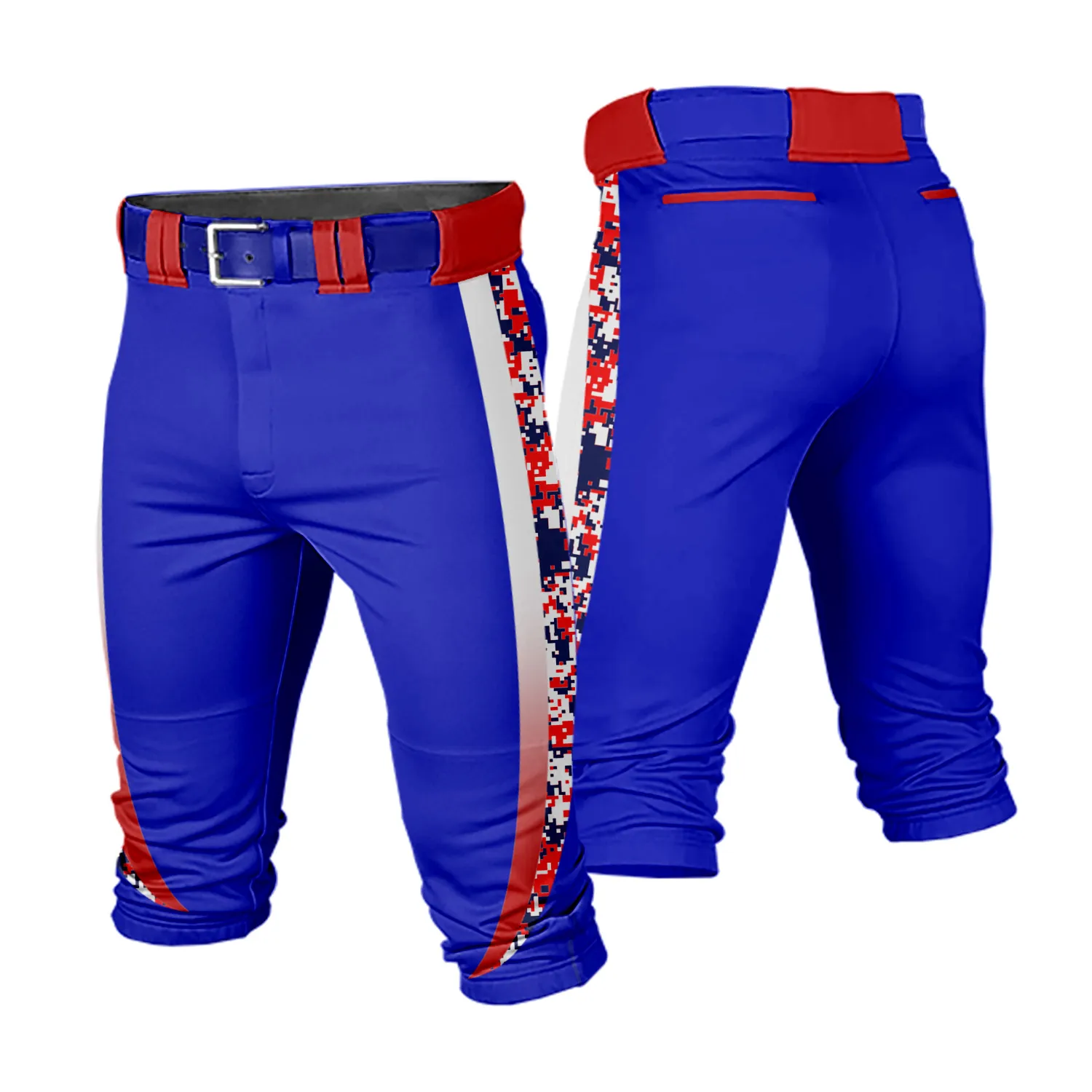 Men Youth Camouflage Cropped Baseball Game Pants Softball Training Uniform Breathable Casual Sportswear