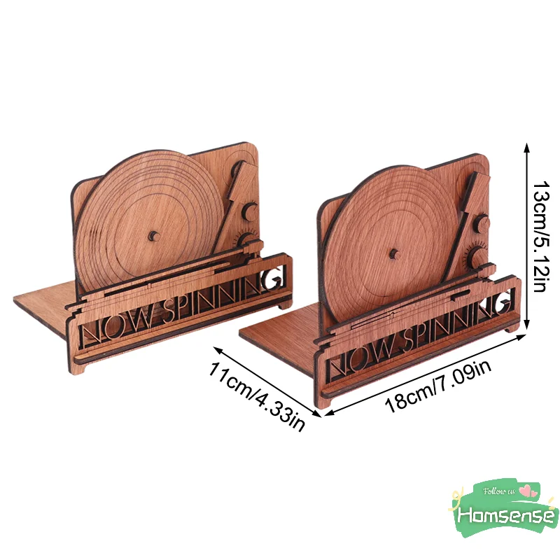 Now Spinning Album Stand Now Playing Vinyl Record Holder Stand Display Wood Vinyl Storage Stands Accessories 6