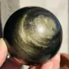 Beautiful Natural Gold Obsidian Crystal Ball Natural Crystal Reiki Healing 3