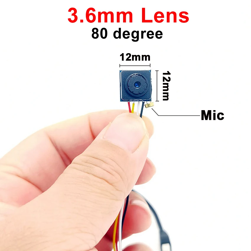 سوبر حجم صغير CVBS 700TVL 170 درجة 1.8 مللي متر/80 درجة عدسة 3.6 مللي متر أصغر صوت منزلي مايكرو مينيميني كاميرا مراقبة فيديو
