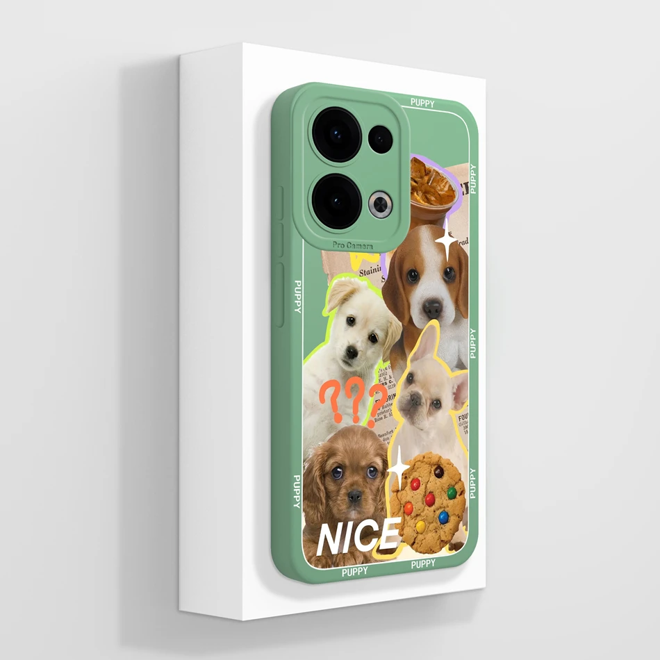 Cute Cat Panda Soft Liquid Silicone Phone Case - Full Coverage Anti-Drop Back Cover