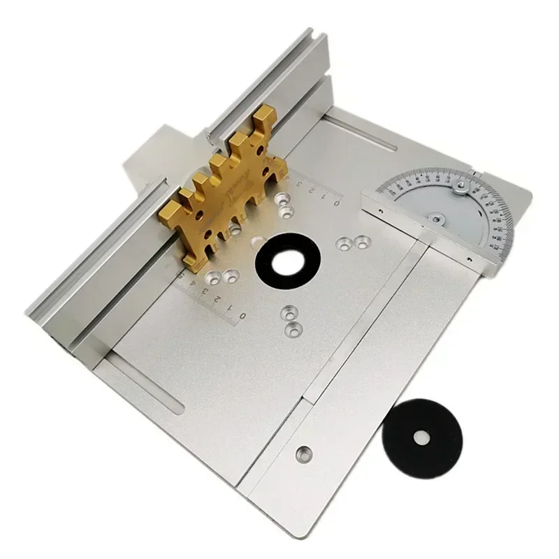 Router Insert Plate Router Plate Router Table Insert Plate Aluminum Alloy Wood Milling Flip Board Trimming Machine Engraving Auxiliary Tool Woodworking Benches