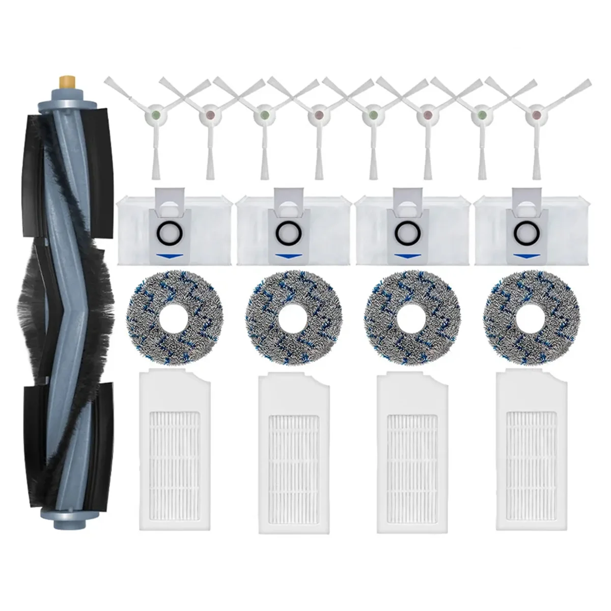 

Запчасти Для Ecovacs Debot X1 OMNI, T10 OMNI, X1 TURBO, T10 TURBO, DBX53, пылесборник, фильтр, основная боковая щетка, швабра