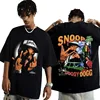 Hot Sale Rapper Snoop Dogg Graphic Funny Print Tees Summer Fashion Cotton Woman T-shirt Y2k Loose Crew Hip Hop Tops T-shirt 2