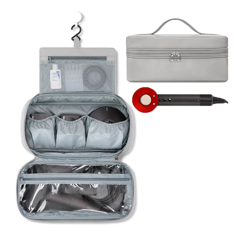 2022 Pu Leather Dyson Hair Dryer Storage Bags Home Bagno Hair Raddrizzatore Bigodino Organizer Supporti Da Viaggio Di Grande Capacità