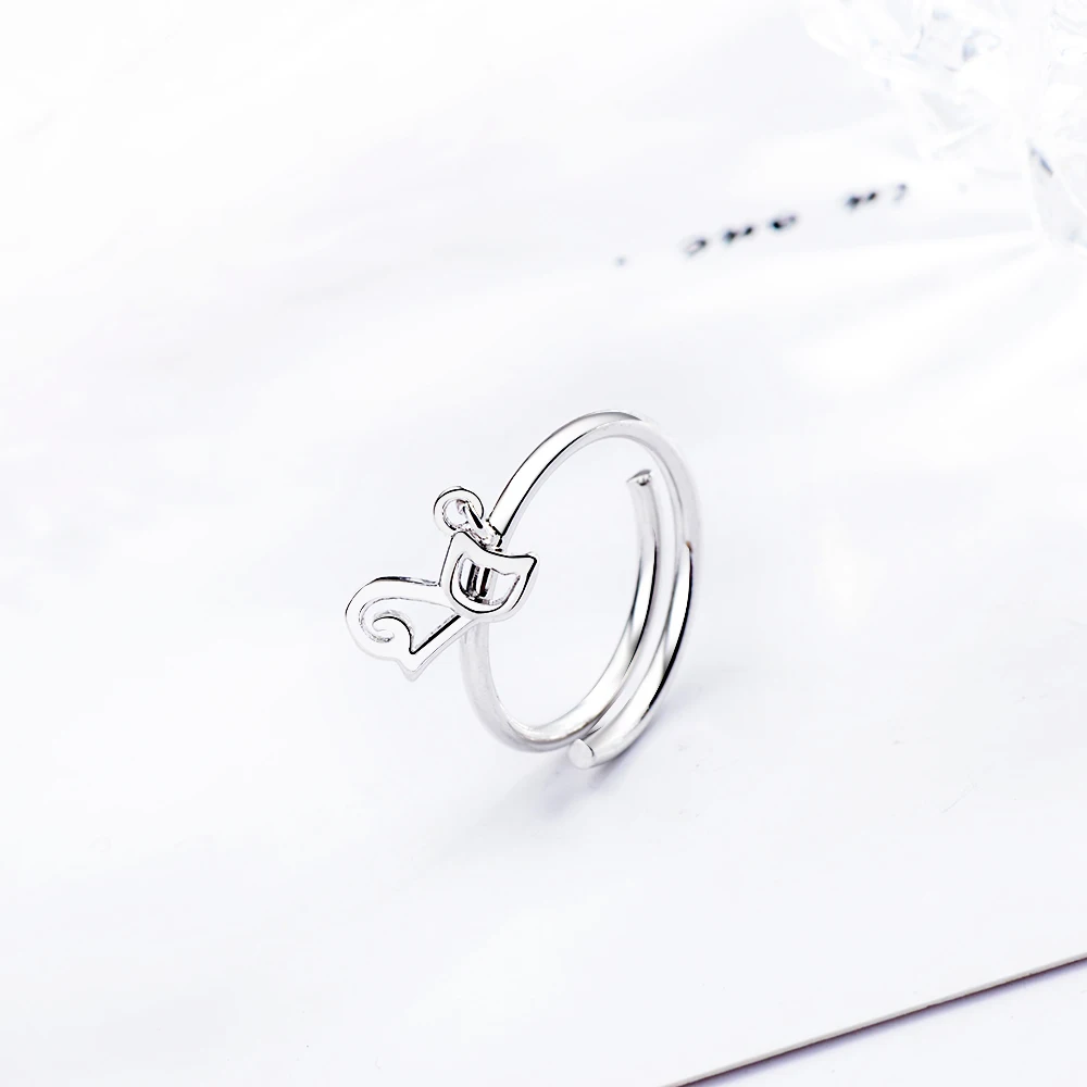 Solid Real Sterling Silver Fine Jewelry Cat Opening Ring - PeticaDeals
