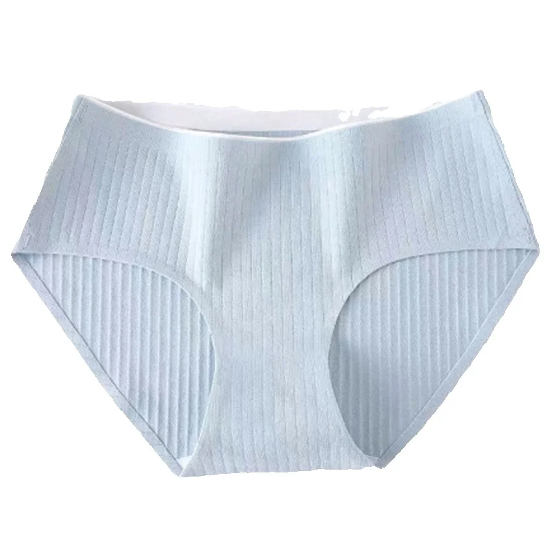 2025e Mugwort Cotton Seamless Mid-Waist Underwear For Girls Students Breathable Cute Pure Desire Antibacterial Triangle Briefs_voghion.com