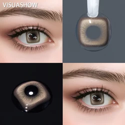VISUASHOW Vibrant Color Contact Lenses Collection (Pussy Control Brown)