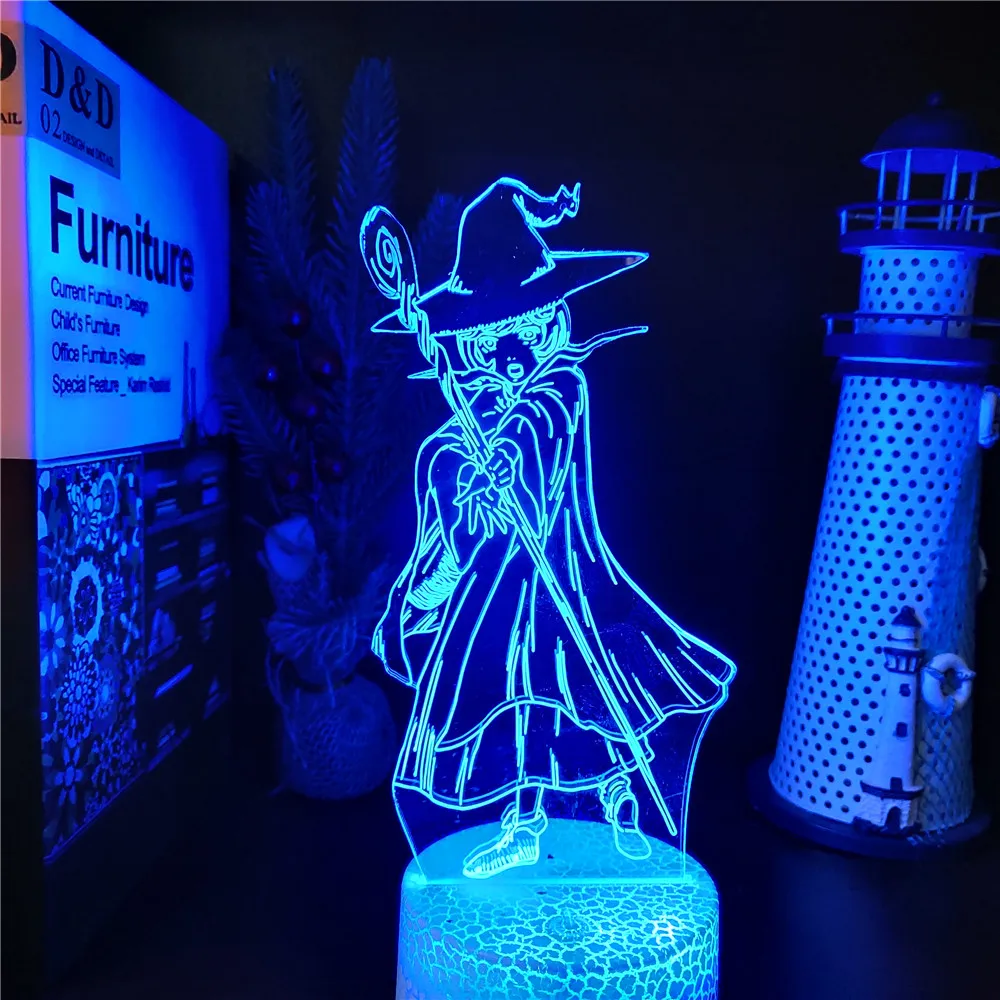 

Светодиодная лампа 3D Anime Berserk Schierke, ночник с эффектом иллюзии, изменяющий Цвет RGB, лампы для спальни, прикроватный декоративный стол, Lmape, манга, подарок