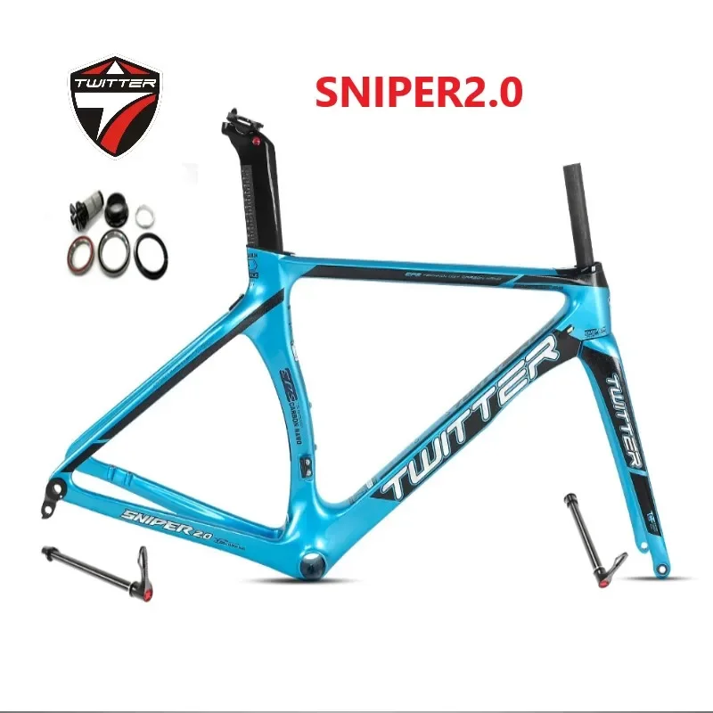

TWITTER bicycle frame SNIPER 2.0 12×142/148 aero thru-axle version carbon fiber road bike frameset700c gravel frame carbon frame