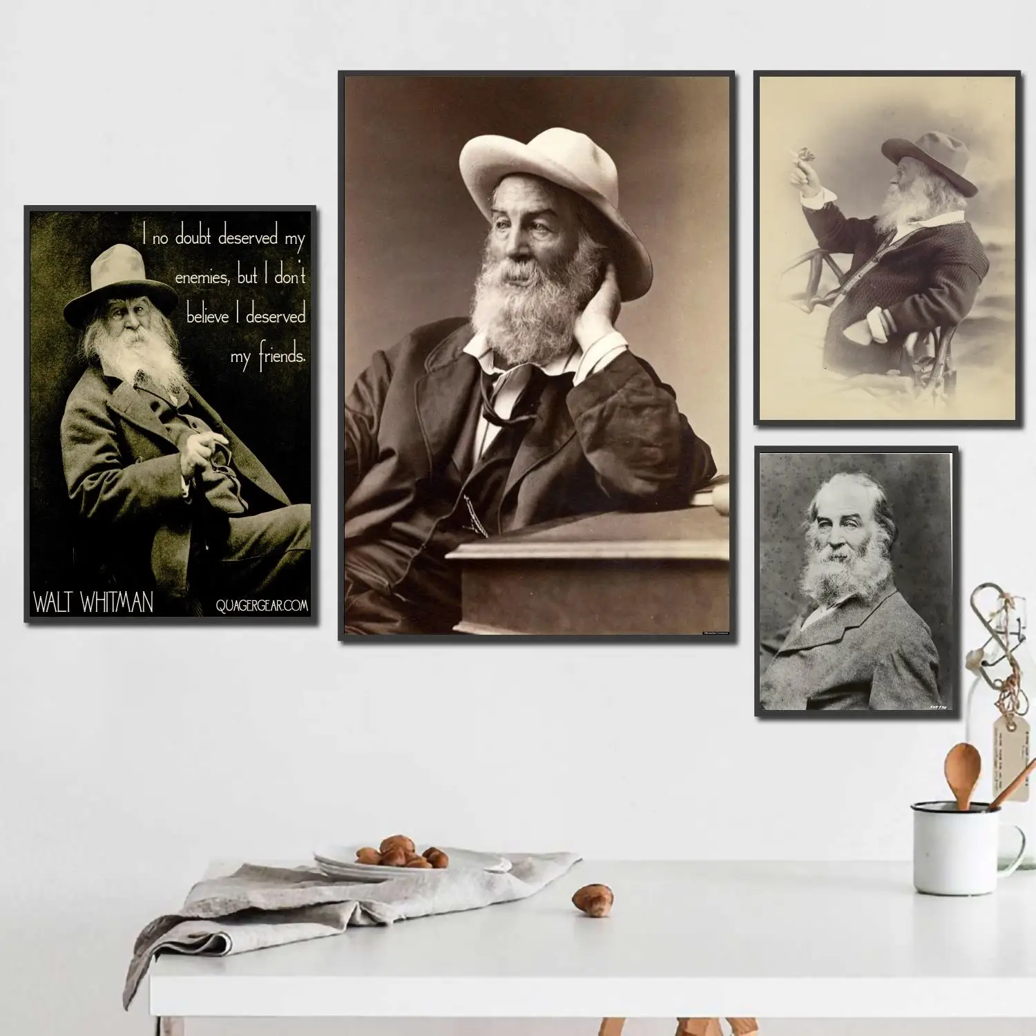 

walt whitman poet 24x36 Decorative Canvas Posters Room Bar Cafe Decor Gift Print Art Wall Paintings